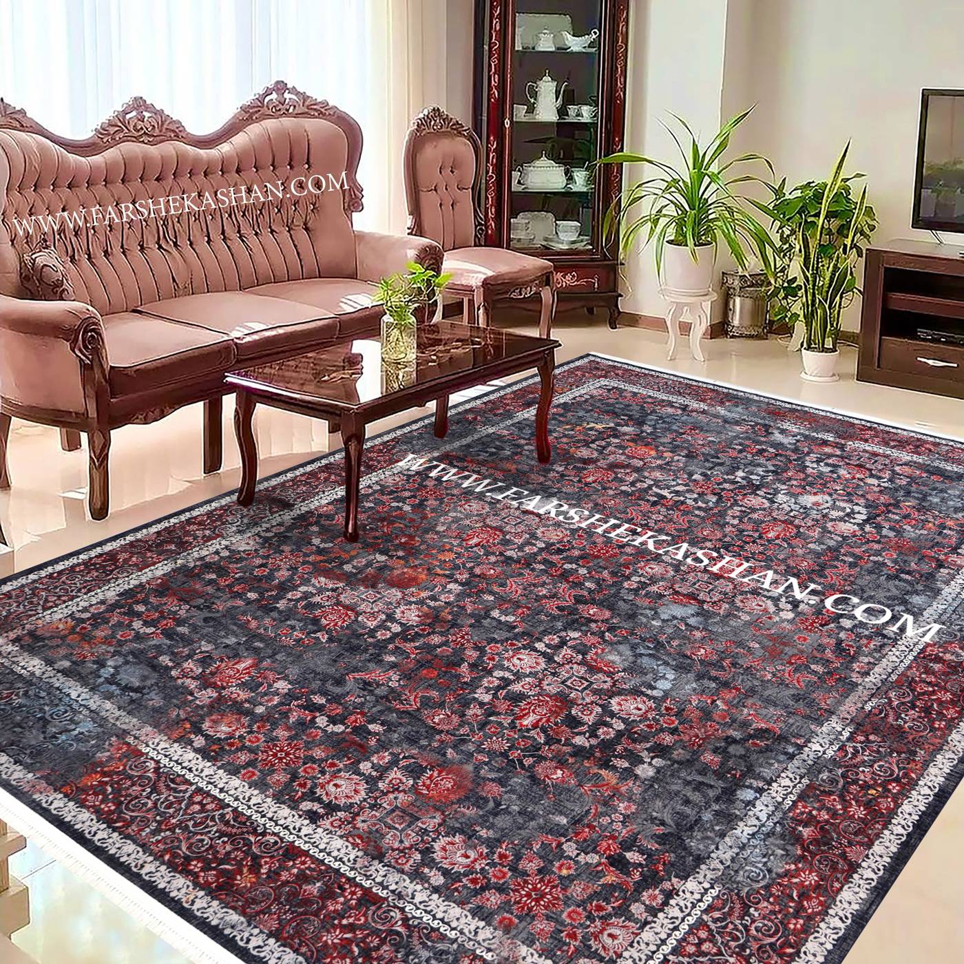 فرش 1200 شانه قرمز